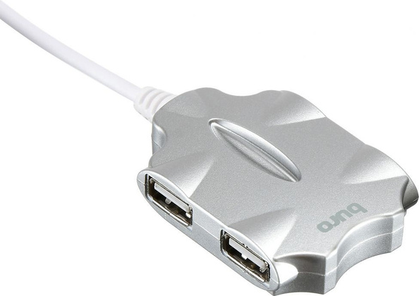Разветвитель USB BURO BU-HUB4-0.5-U2.0-Candy