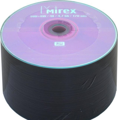 DVD-RW [ 50 шт. туба ] Mirex 4x /4,7Gb/ (UL130032A4T)
