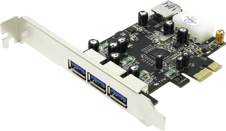 Контроллер PCI Exp. --> USB3.0 *4  "ST-Lab" [U-750]