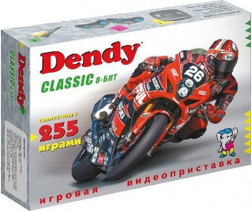 Игровая консоль "Dendy" [4601250207056] <Black> Classic 255 игр