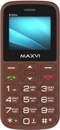 Мобильный телефон "Maxvi" [B100ds] <Brown> Dual Sim