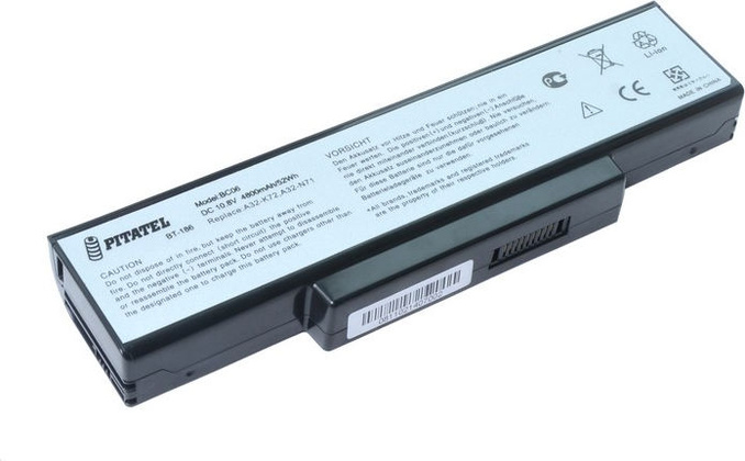 Аккумуляторная батарея Pitatel BT-186  для ноутбука Asus K72/K73/N71/N73/A72/A73/ X7/X73