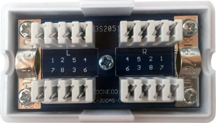 Соединительный телефонный адаптер "Gembird" [NCA-LSAS5E-01], 8P8C