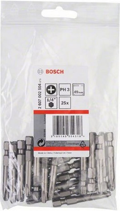 Набор бит "Bosch" [2.607.002.504], 25шт.