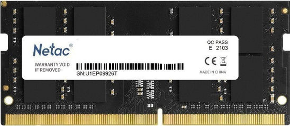Модуль памяти SO-DIMM DDR4 3200Mhz - 8Gb(1x8Gb) "Netac" [NTBSD4N32SP-08]
