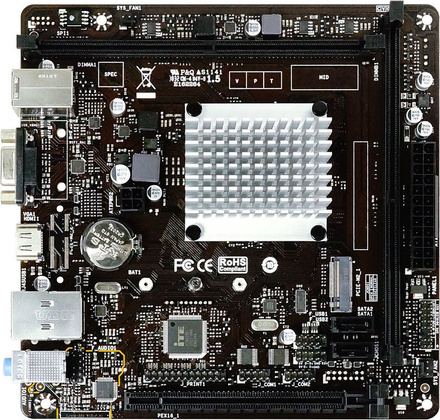 Мат.плата+CPU Biostar J4125NHU Ver. 6.x, Intel, Mini-ITX, DDR4, VGA/HDMI (Celeron J4125)