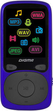 MP3 Плеер - 8Gb "Digma" [B4] <Blue>