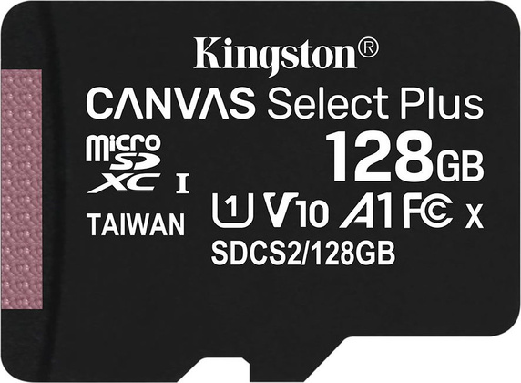 Карта памяти microSDXC 128 Гб Kingston (SDCS2/128GBSP) Class 10 (UHS-I (U1))