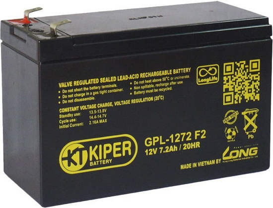 Аккумулятор Kiper GPL-1272 7 200 мАч