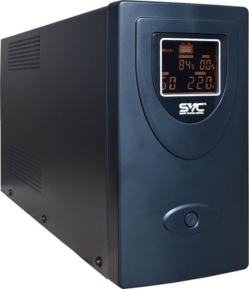 ИБП SVC [V-2000-R-LCD] 2000VA/1200W, 2xSchuko, USB