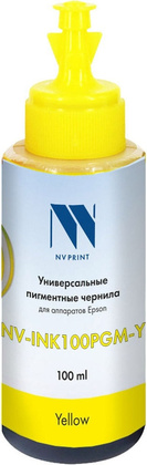 Чернила универсальные "NV Print" [NV-INK100PGM-Y] для Сanon/Epson/НР, 100мл, <Yellow>