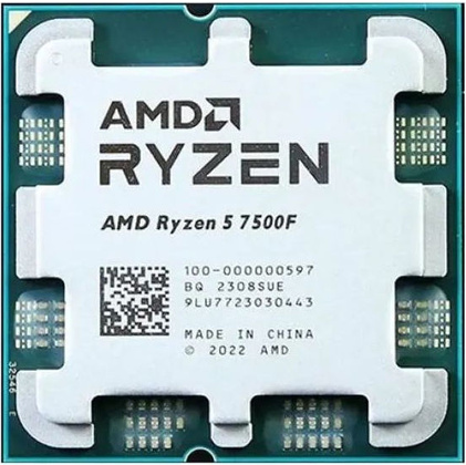 Процессор [oem] AMD Ryzen 5 7500F (6х3.7Ghz) 32Mb,65W [AM5]