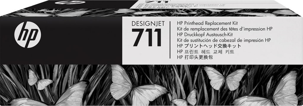 Печатающая головка HP C1Q10A №711 <чёрная,голубая,пурпурная,жёлтая>