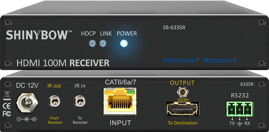 Удлинитель видео-сигнала HDMI "Shinybow" [SB-6335T]  1920x1200 до 100м