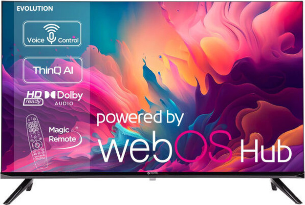 Телевизор 32" LCD "Evolution" [WOS32MR1HD]; HD-Ready (1366x768); Smart TV; Wi-Fi
