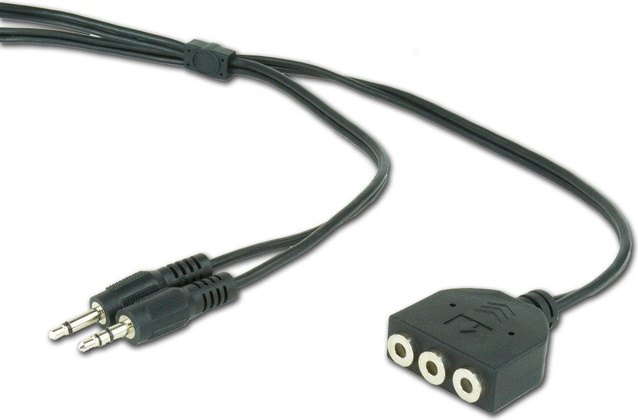 Удлинитель кабеля Stereo 3,5мм; длина 1,0м "Gembird" [CC-MIC-1]