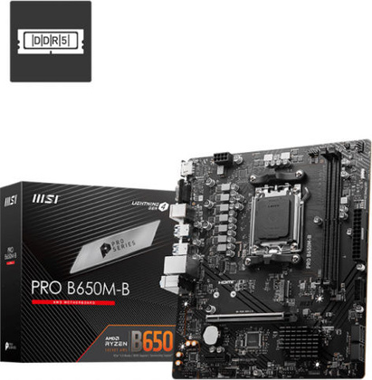 Мат.плата MSI PRO B650M-B (AMD B650), mATX, DDR5, VGA/HDMI [S-AM5]