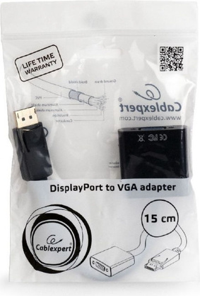 Переходник DisplayPort --> VGA "Gembird" [A-DPM-VGAF-02]