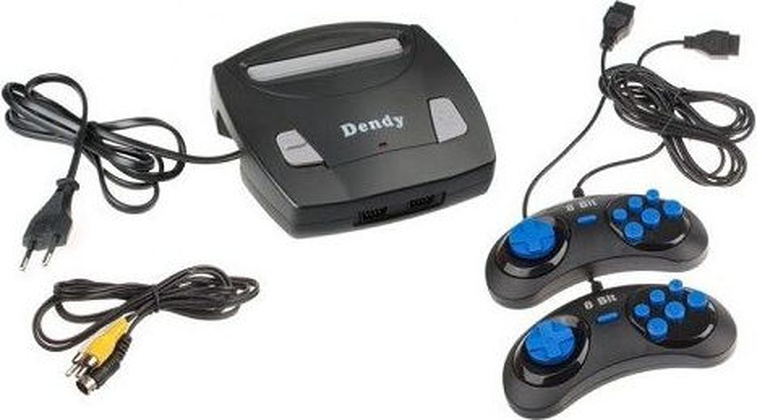 Игровая консоль "Dendy" [4601250207056] <Black> Classic 255 игр