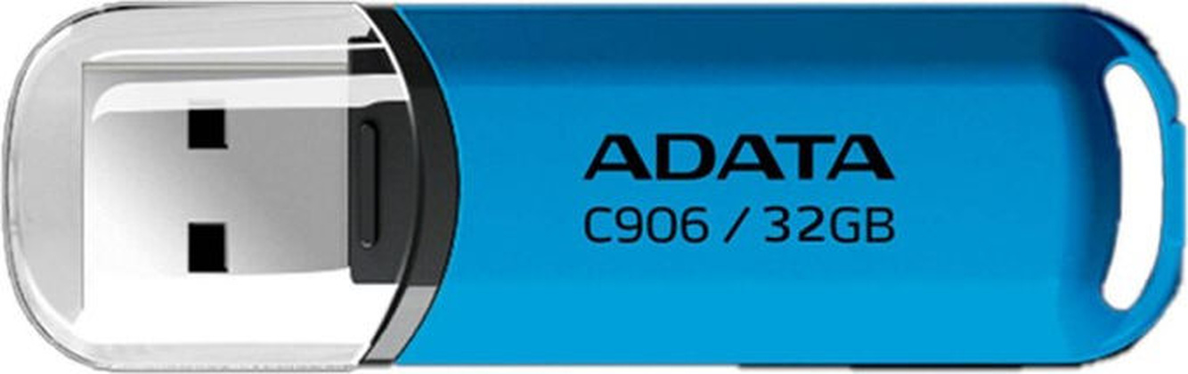 Накопитель USB 2.0 - 32Gb "A-Data" [AC906-32G-RWB] <Blue>