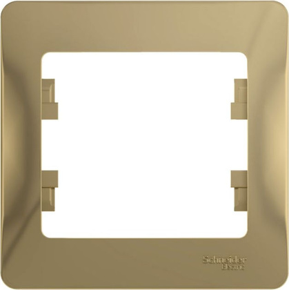 Рамка одноместная "Schneider Electric" [GSL000401] Glossa <Титан>