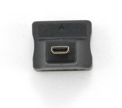 Переходник microHDMI(папа) -- HDMI(мама) "Gembird" [A-HDMI-FDML]