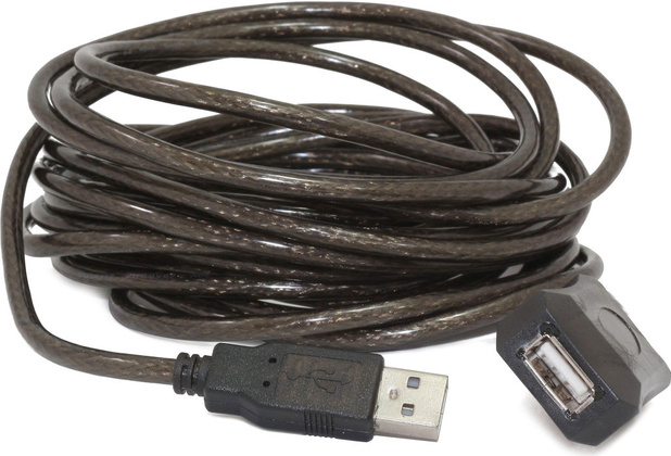 Удлинитель USB2.0 - 10.0м; с усилителем "Gembird" [UAE-01-10M]