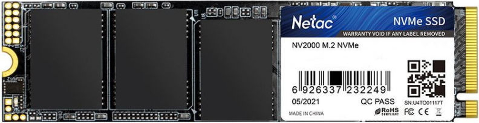 Накопитель SSD M.2 PCI Exp. 3.0 x4 - 1TB Netac [NT01NV2000-1T0-E4X]