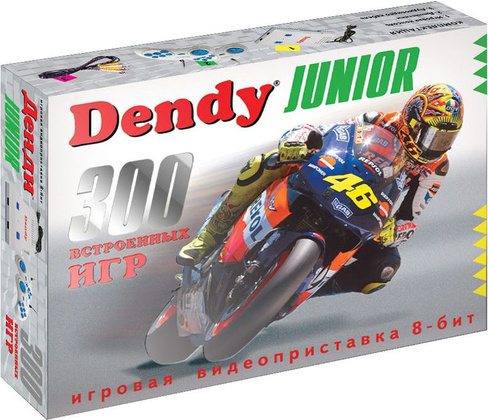 Игровая консоль "Dendy" [4601250207070] <Black> Junior 300 игр