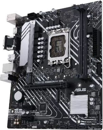 Мат.плата Asus PRIME B660M-K D4 (Intel B660), mATX, DDR4,VGA/HDMI [S-1700]