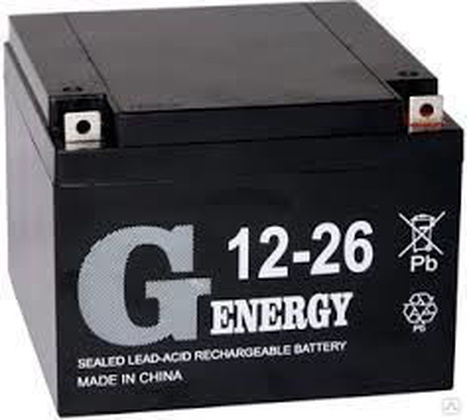 Аккумуляторная батарея для ИБП 12V 26Ah "G-energy"