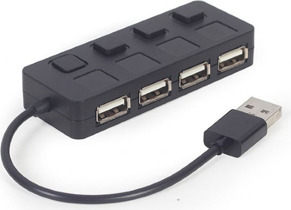 USB2.0-разветвитель "Gembird" [UHB-U2P4-05] на 4*USB 2.0
