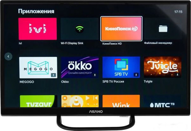 Телевизор 24" LCD "ASANO" [24LH8110T]; HD-Ready (1366x768) Smart TV, Wi-Fi