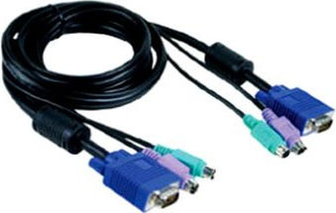 Кабель D-Link DKVM-CB5 Cable Kit 2xPS/2 + 1VGA (4.5 метра)