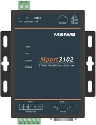 Переходник Maiwe Mport3102, 1 Port RS-232/422/485 (DB9M) в Ethernet
