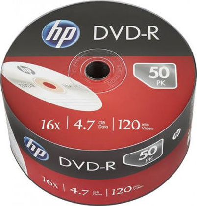 DVD-R [ 50 шт. туба ] HP 16x /4,7Gb/  #69303