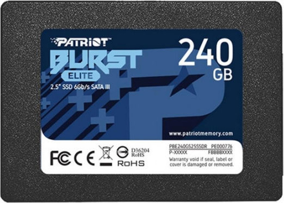 SSD 240 Гб Patriot Burst Elit (PBE240GS25SSDR)