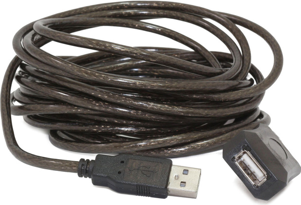 Удлинитель USB2.0 - 15.0м; с усилителем "Gembird" [UAE-01-15M]