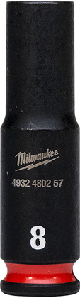 Головка ударная "Milwaukee" 1/4" 8мм [4932480257]