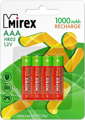 Аккумуляторы Mirex HR03-10-E4