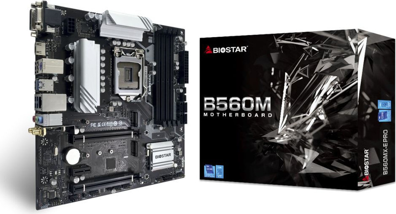Мат.плата Biostar B560MX-E PRO Ver. 6.0 (Intel B560), mATX, DDR4, VGA/HDMI/DVI [S-1200]