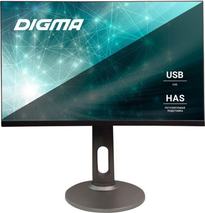 Монитор 23.8" Digma DM-MONB2408; <Black>; 5ms; 1920x1080, HDMI,DP,IPS, 75Hz