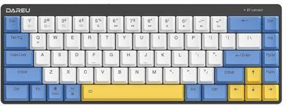 Клавиатура Dareu "EK868", <White-Blue_Brown switch>; USB