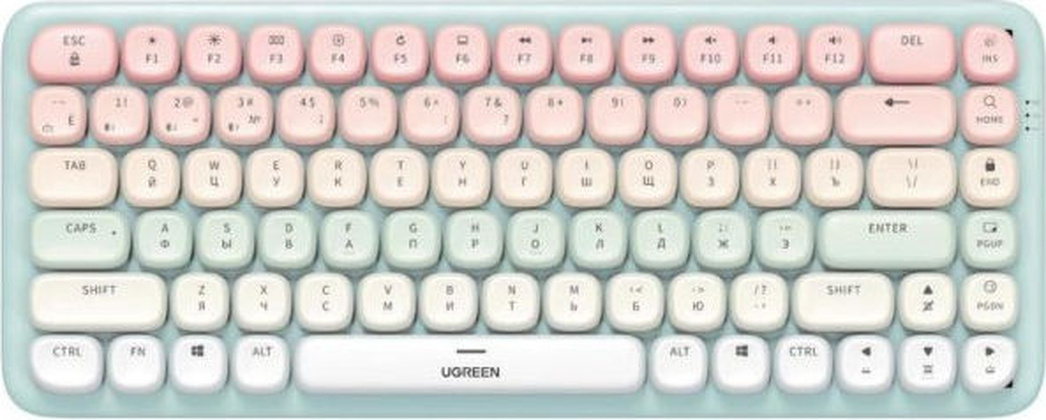 Клавиатура Ugreen KU101 [15227] <Pink/Green>; USB