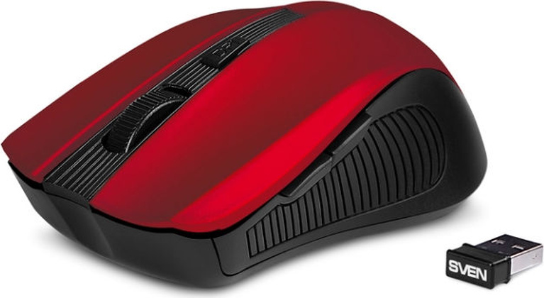 Мышь Sven [RX-350W] <Red>, USB