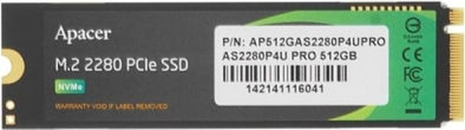 Накопитель SSD M.2 PCI Exp. 3.0 x4 - 512GB Apacer [AP512GAS2280P4UPRO]; oem