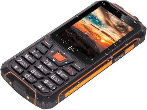 Мобильный телефон "F Plus" [R280C] <Black/Orange> Dual SIM