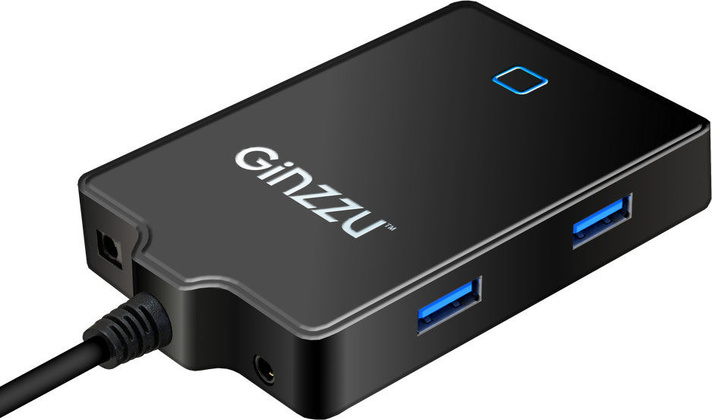 Переходник USB Type-C --> HDMI+VGA+4xUSB 3.0+3.5mm "Ginzzu" [GR-770UB]