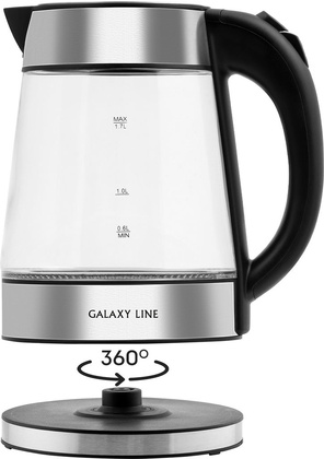 Электрочайник "Galaxy" [GL0561] <Black/Silver>
