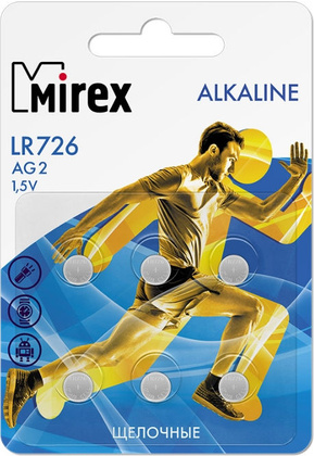 Батарейка Mirex LR726-E6 LR726